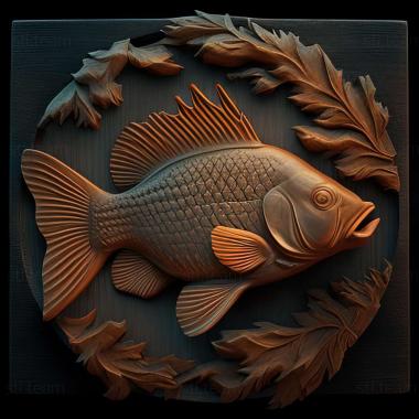 3D model Oreochromis aureus (STL)